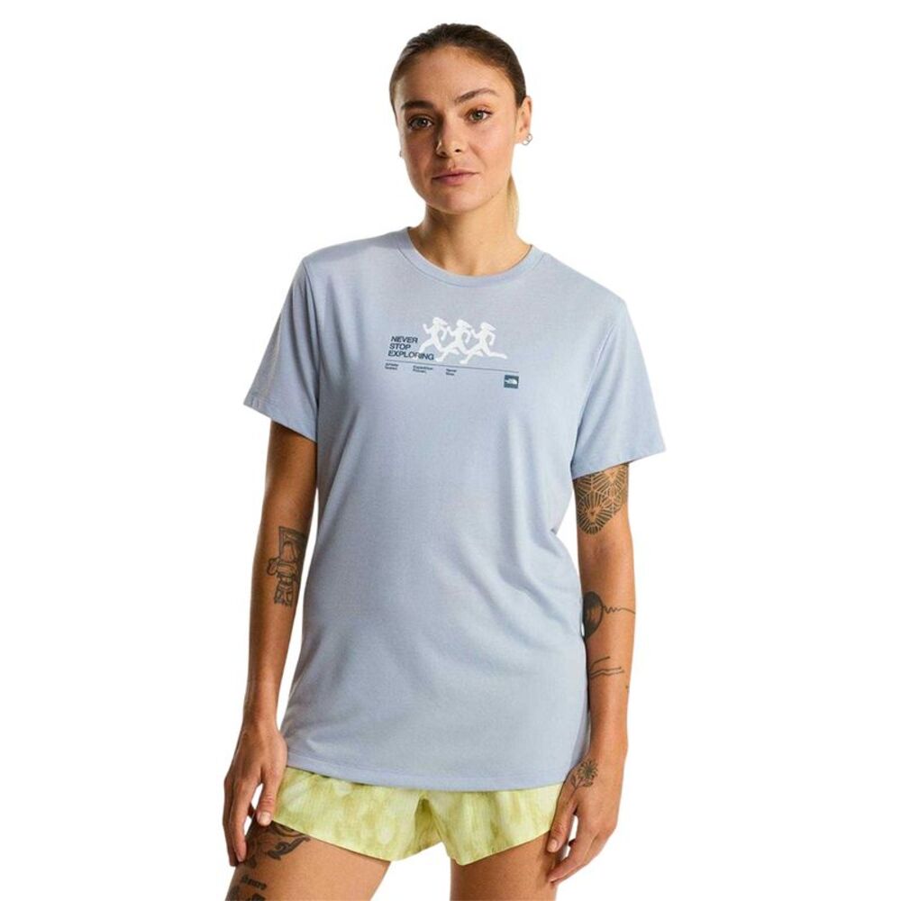 The North Face Womens/Ladies Never Stop Exploring Lightweight T-Shirt / Frost Gr - Picture 3 of 4